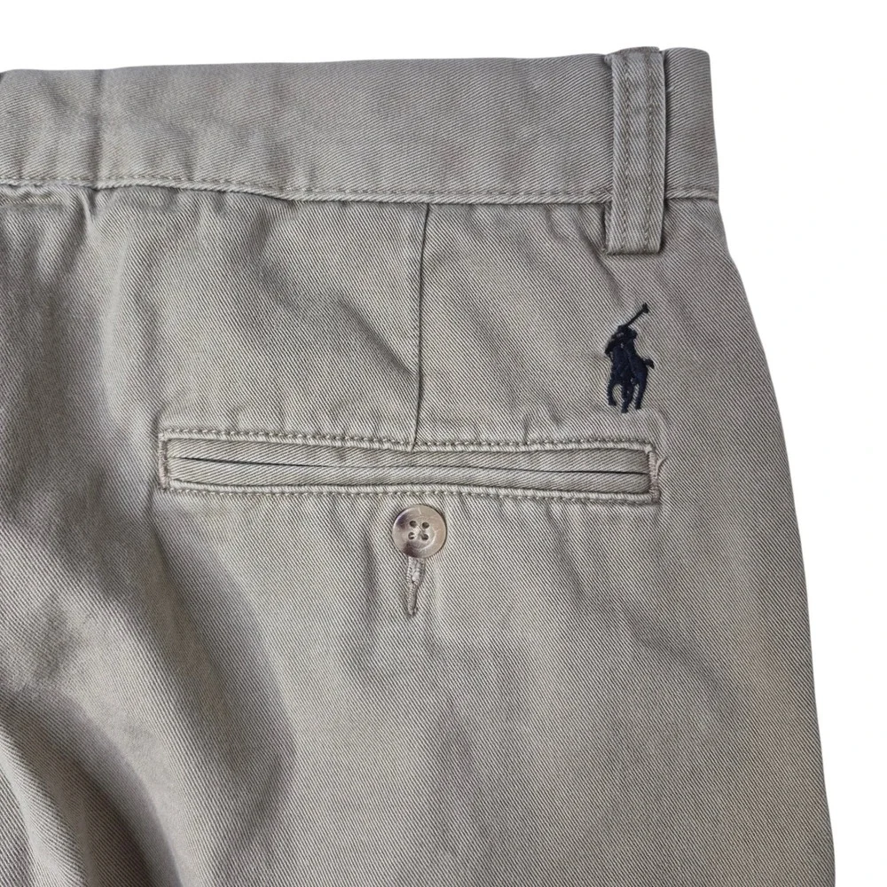 Polo Ralph Lauren Preston Pant Mens 31x30 Tan Chino Classic Cotton Trousers Logo